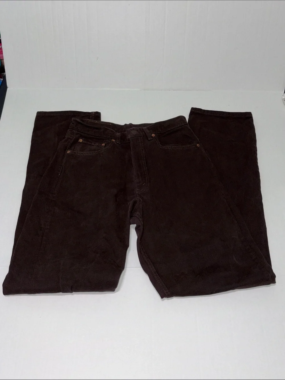 Levi’s 554 Men’s Vintage Size 31 X 36 Relaxed Fit Straight Leg Brown Jeans